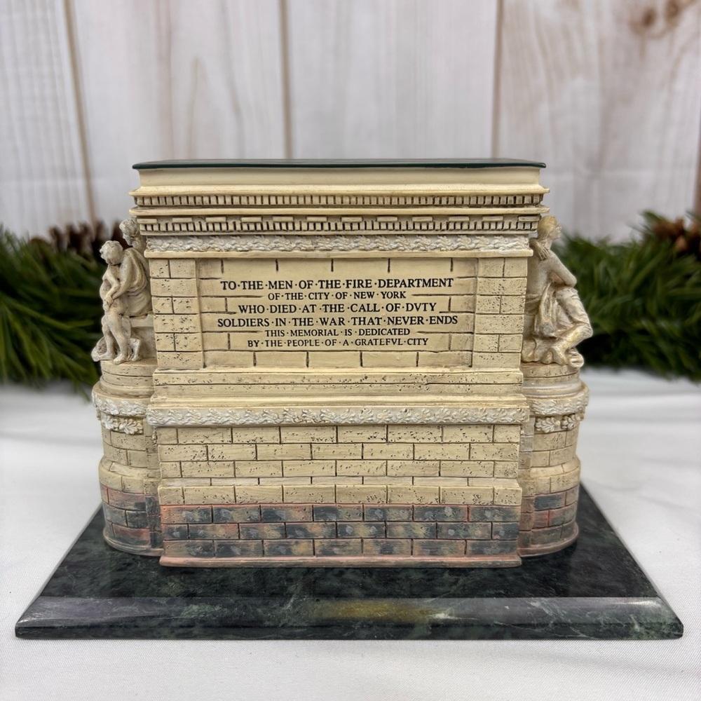Department 56 Firemen's Memorial Monument Patriotic Figure Vintage 2002 Retired - Picture 7 of 8